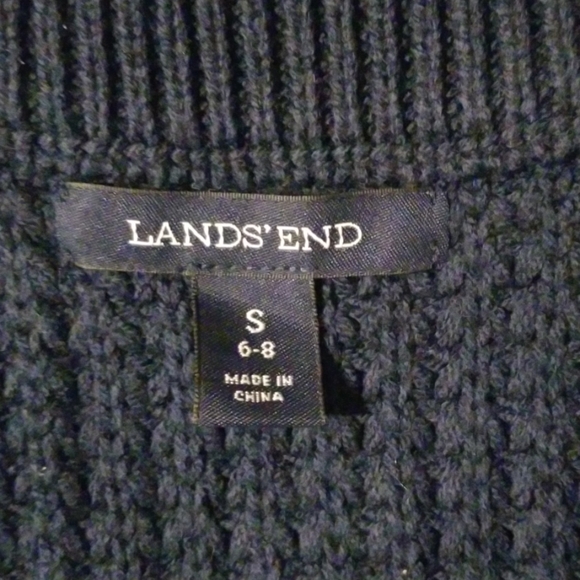 Brand new Navy Lands' End sweater S 6-8 - Picture 5 of 5